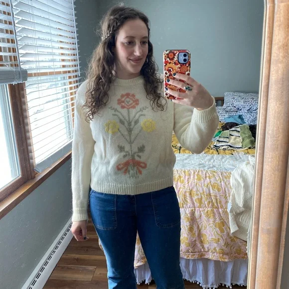Vintage Floral Sweater - Picture 1 of 3